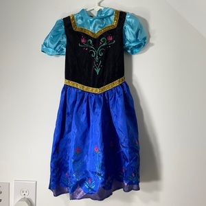 COPY - DISNEY ANNA FROZEN DRESS UP COSTUME SZ 2/3 SMALL CHILD VELCRO HALLOWEEN